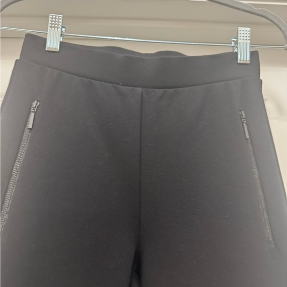 Black Slim Fit Pants with Zipper Pockets - Picture 3 of 6